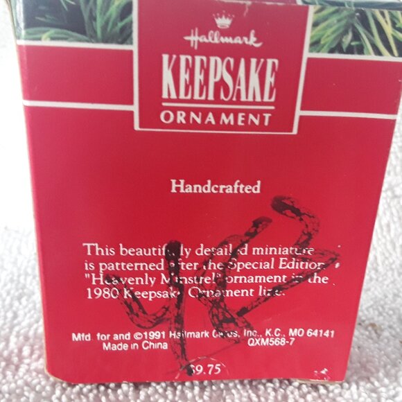 Hallmark Miniature Ornament- Heavenly Minstrel 1991 - Picture 4 of 4